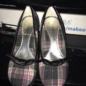 Adorable plaid Mary Janes